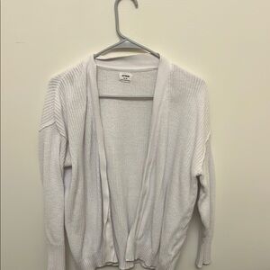 Cotton On White Open-Front Cardigan Sweater